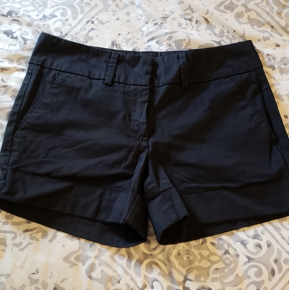 New York and Company Black Cuffed Shorts